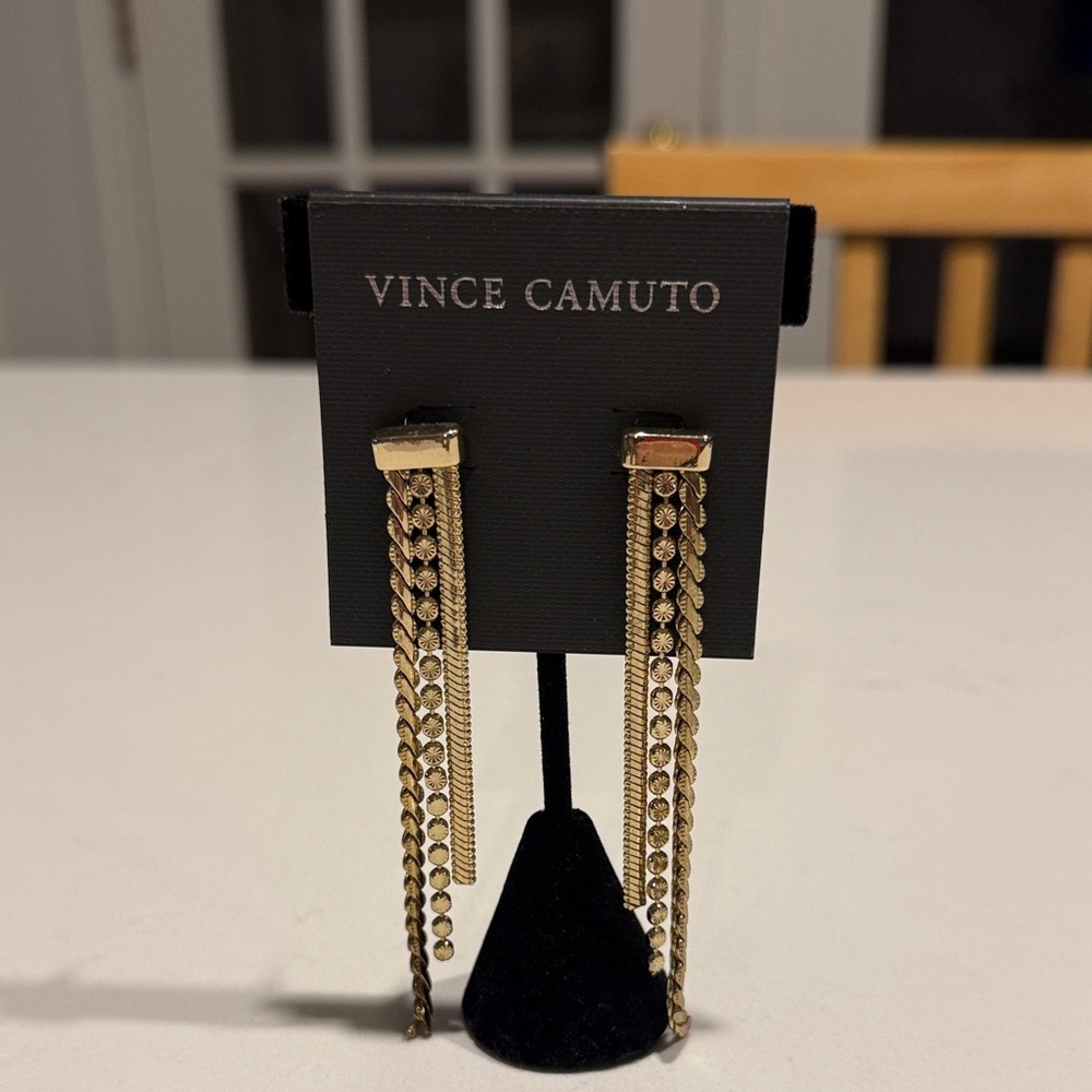 Vince Camuto Gold Chain Earrings